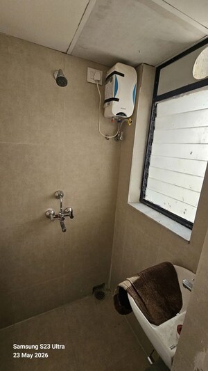Bathroom in 2 BHK Apartment at Runwal Gardens, Dombivli East – for Rent