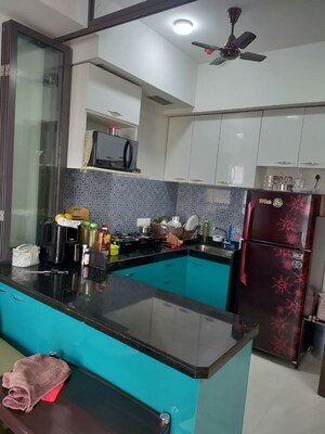 Kitchen in 1 BHK Apartment at Lodha Crown Quality Homes, Majiwada – for Rent