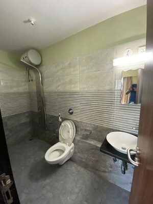 Bathroom in 3 BHK Apartment at L&T Crescent Bay T2, Parel – for Rent