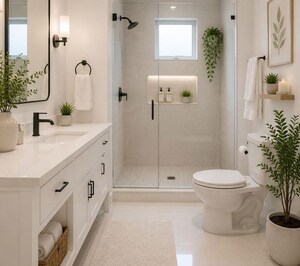 Bathroom in 4 BHK Villa at Peelamedu – for Sale