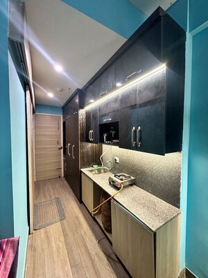 Kitchen in Studio Apartment at Gaur Runway Suites, Gaur Yamuna City – for Rent
