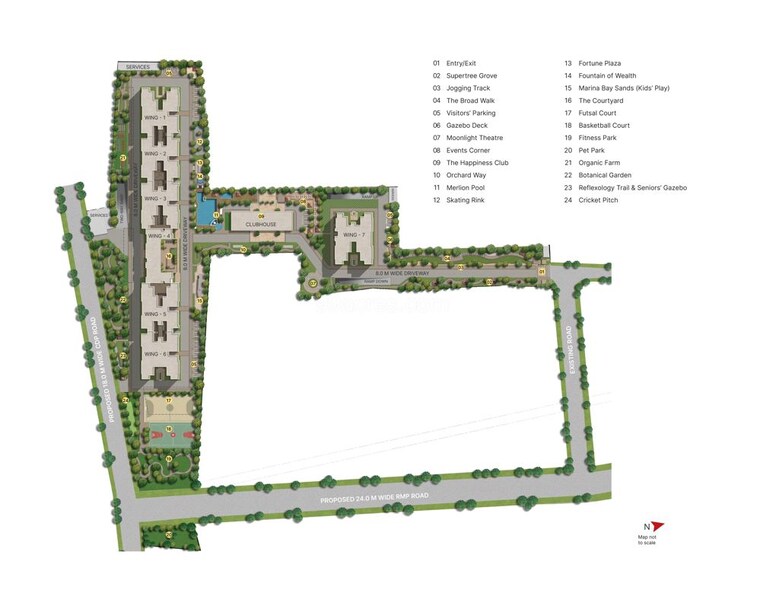 Master Plan, sobha-sentosa 3.5 Bedroom 1825 Sq.Ft. Apartment In Balagere Bangalore 10424328
