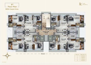 Floor Plan in 2 BHK Apartment at Lekh Residency, Borivali West – for Sale