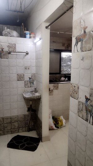 Bathroom in 1 BHK Apartment at Balaji Palace CHS, Dombivli West – for Rent