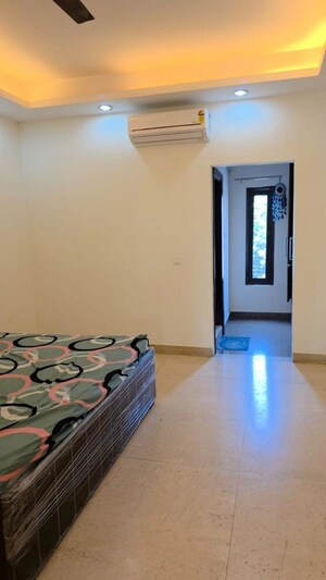 Bedroom in 3 BHK Builder Floor at Sushant Lok I – for Rent