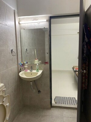 Bathroom in 2 BHK Apartment at Blue Chip Apartment, Juhu – for Rent
