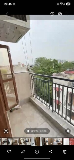 Balcony in 1 BHK Builder Floor at Sector 40 – for Rent