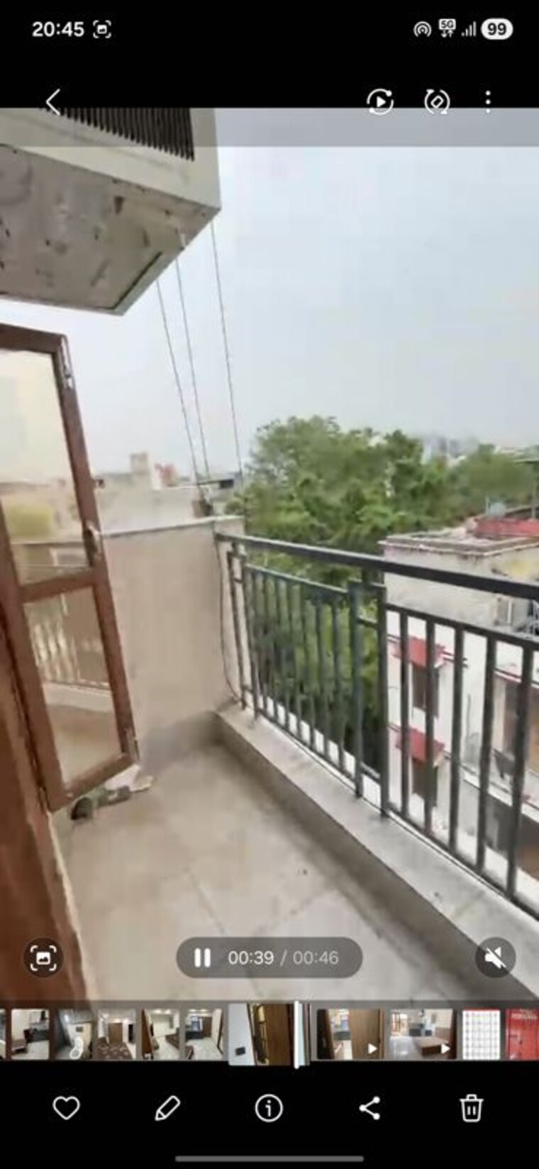 Balcony, sector 40 1 Bedroom 695 Sq.Ft. Builder Floor In Sector 40 Gurgaon 10424704