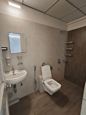 Bathroom in 2.5 BHK Apartment at Vijay Orovia, Ghodbunder Road – for Rent