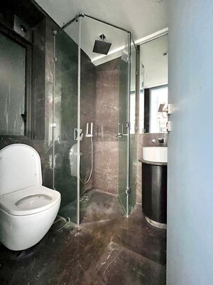 Bathroom in 4 BHK Apartment at Lodha Trump Tower, Worli – for Rent