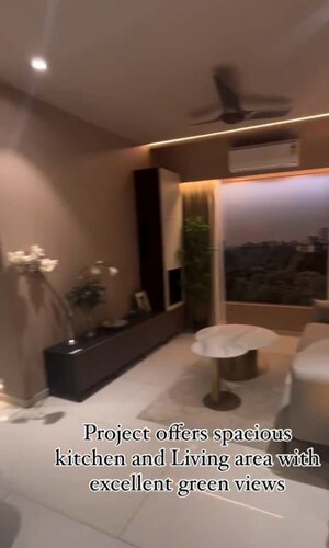 Living Room in 2 BHK Apartment at RIPL Aikya Roots, Vikhroli West – for Rent