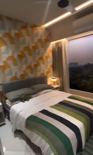 Bedroom in 2 BHK Apartment at RIPL Aikya Roots, Vikhroli West – for Rent