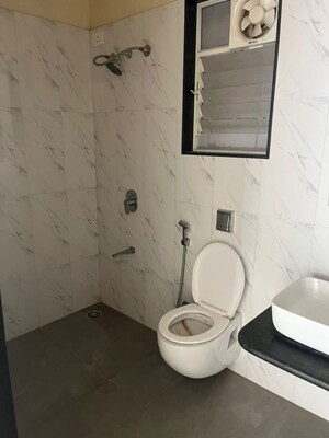 Bathroom in 3 BHK Apartment at Nyati Era, Dhanori – for Rent