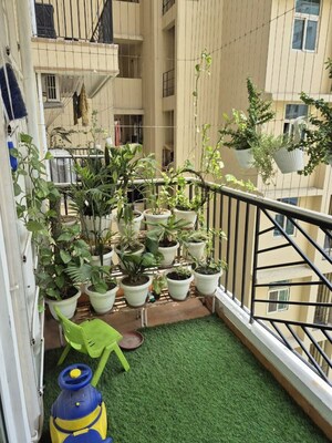 Balcony in 3 BHK Apartment at Nilaya Greens, Raj Nagar Extension – for Sale