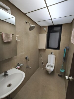 Bathroom in 2 BHK Apartment at Runwal Eirene, Balkum Pada – for Rent