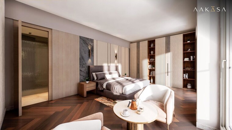 Living Room, techno-aakasa 4 Bedroom 1690 Sq.Ft. Apartment In Worli Mumbai 10424894