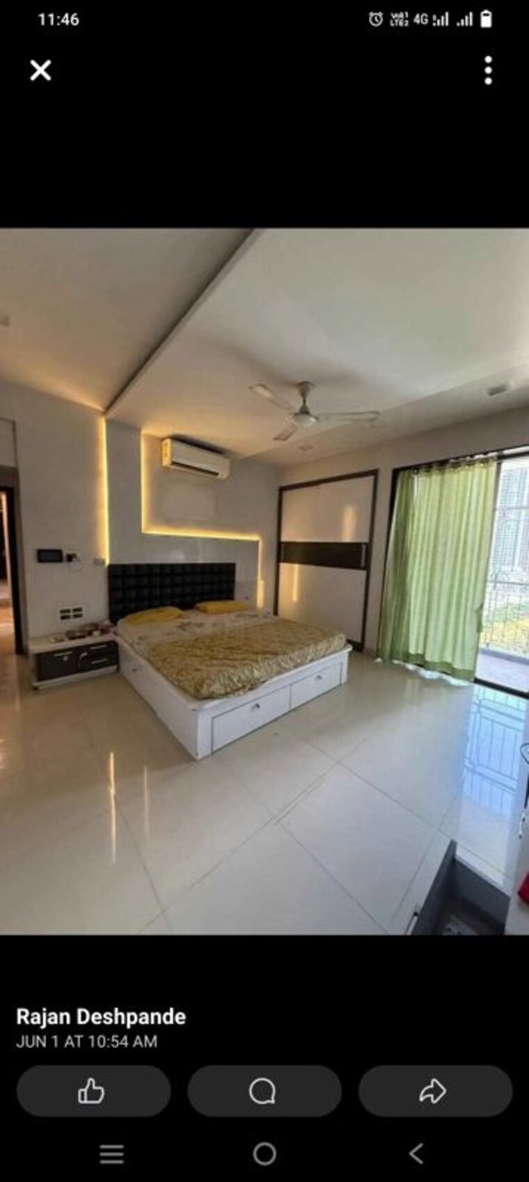 Living Room, olive-apartment 2 Bedroom 1000 Sq.Ft. Apartment In Nalasopara West Palghar 10424943