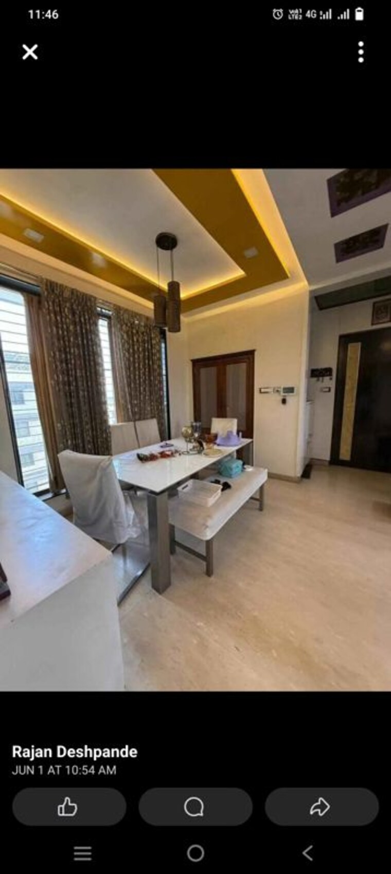 Living Room, olive-apartment 2 Bedroom 1000 Sq.Ft. Apartment In Nalasopara West Palghar 10424943