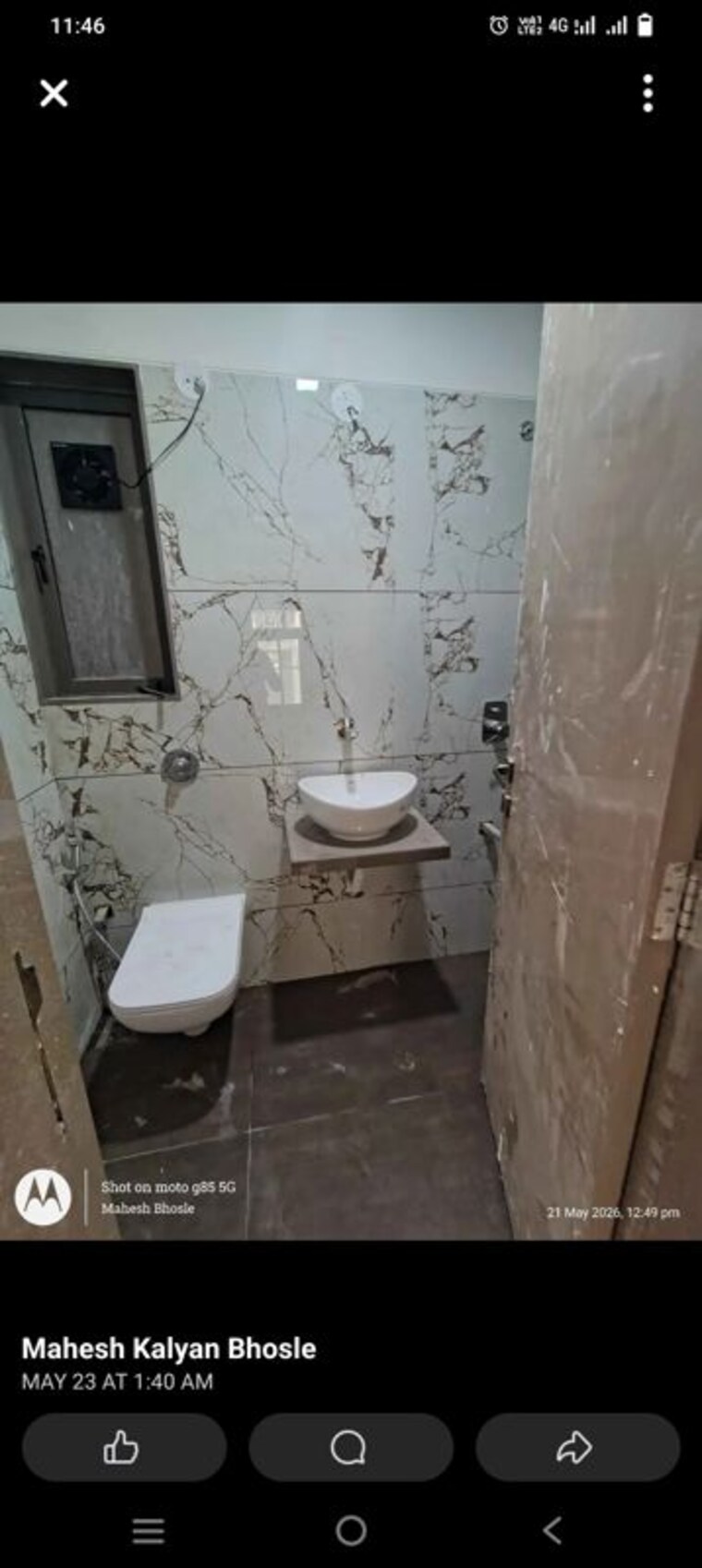 Bathroom, olive-apartment 2 Bedroom 1000 Sq.Ft. Apartment In Nalasopara West Palghar 10424943