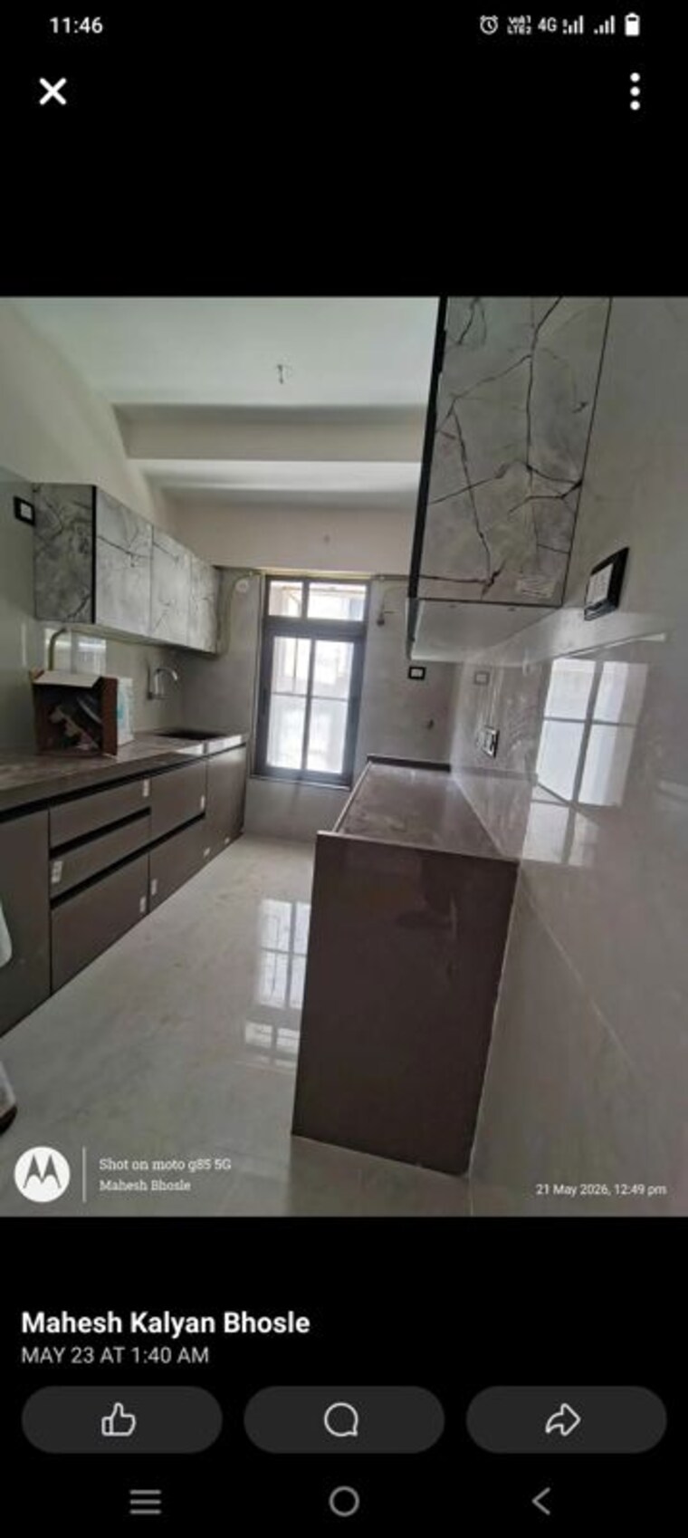 Kitchen, olive-apartment 2 Bedroom 1000 Sq.Ft. Apartment In Nalasopara West Palghar 10424943