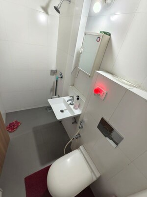 Bathroom in 3 BHK Apartment at Godrej Emerald, Ghodbunder Road – for Rent