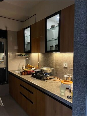 Kitchen in 1 BHK Apartment at Gurukrupa Marina Enclave, Malad West – for Rent