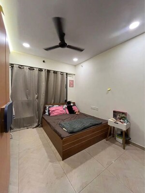 Master Bedroom in 1 BHK Apartment at Gurukrupa Marina Enclave, Malad West – for Rent