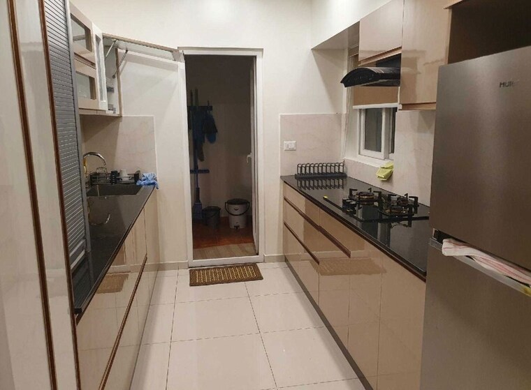Kitchen, vajram-newtown 1 Bedroom 600 Sq.Ft. Apartment In Thanisandra Main Road Bangalore 10425115