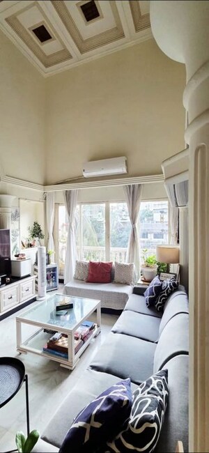 Living Room in 2 BHK Apartment at Bandstand Apartment, Bandra West – for Rent
