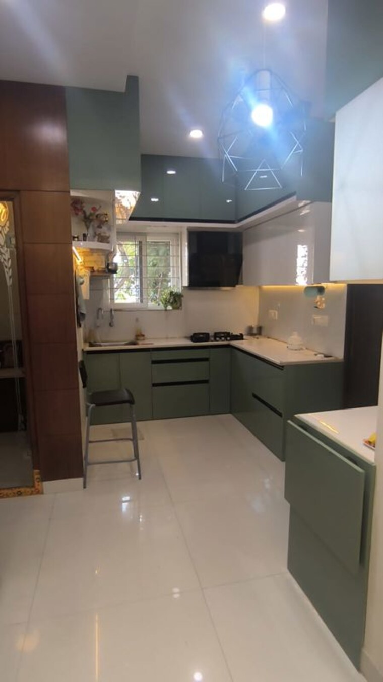 Kitchen, golden-tower-iii 3 Bedroom 2000 Sq.Ft. Villa In Amberpet Hyderabad 10425203