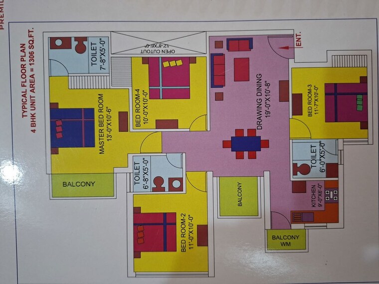Master Plan, bptp-park-elite-premium 4 Bedroom 1306 Sq.Ft. Apartment In Sector 84 Faridabad 10425286