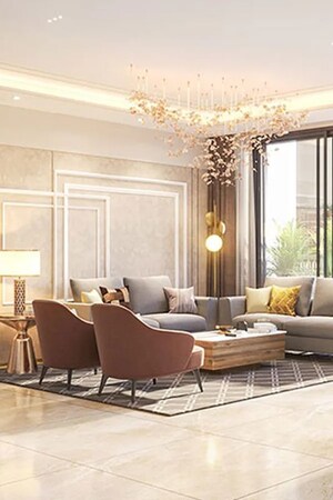 Living Room in 4 BHK Apartment at Lodha Acenza, Andheri East – for Sale