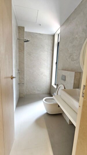 Bathroom in 4 BHK Apartment at Goregaon East – for Rent