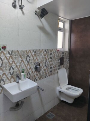 Bathroom in 3 BHK Apartment at Riddhi Garden, Malad East – for Rent