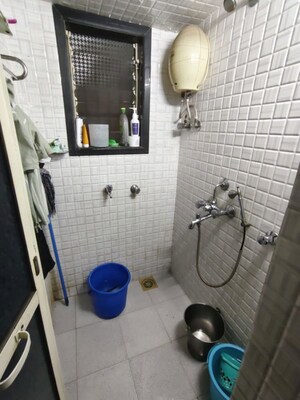 Bathroom in 1 RK Apartment at Datta Dham CHS, Dombivli West – for Rent