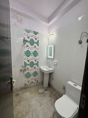 Bathroom in 3 BHK Builder Floor at Divya Kunj, Niti Khand – for Rent