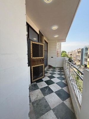 Balcony in 3 BHK Builder Floor at Divya Kunj, Niti Khand – for Rent