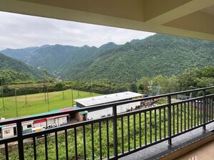 Balcony in 3 BHK Apartment at Pacific Golf Estate, Kulhan – for Sale
