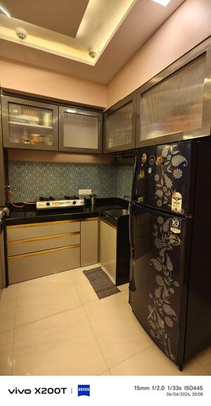 Kitchen in 1 RK Apartment at Lodha Crown Quality Homes, Majiwada – for Rent