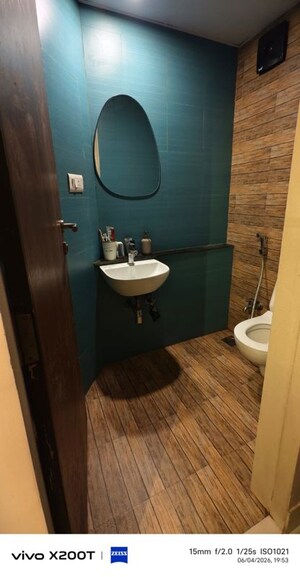 Bathroom in 1 RK Apartment at Lodha Crown Quality Homes, Majiwada – for Rent
