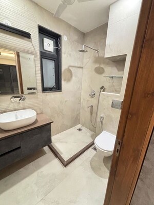 Bathroom in 3 BHK Builder Floor at Sushant Lok Iii – for Rent