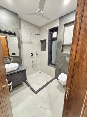 Bathroom in 3 BHK Builder Floor at Sushant Lok Iii – for Rent