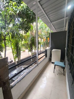 Balcony in 2 BHK Apartment at Ajay Residency, Wakad – for Rent