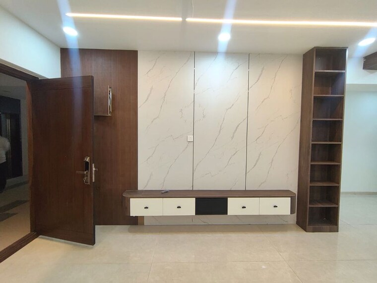 Living Room, srr-sriram-river-view 3 Bedroom 2200 Sq.Ft. Apartment In Narsingi Hyderabad 10426024