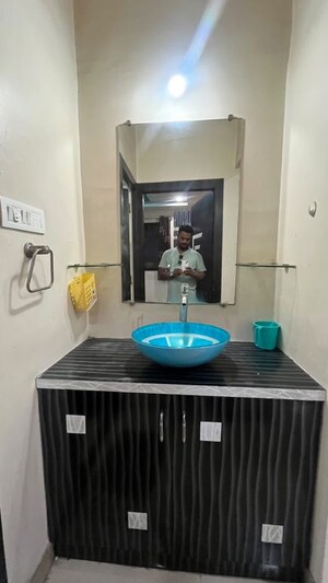 Bathroom in 2 BHK Apartment at Wadgaon Sheri – for Rent