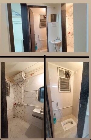 Bathroom in 1 BHK Apartment at Satyam Rajyog, Dhanori – for Rent