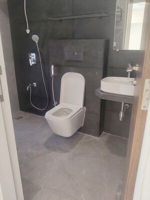 Bathroom in 3 BHK Apartment at Sujanya Rachanaa, Andheri West – for Rent