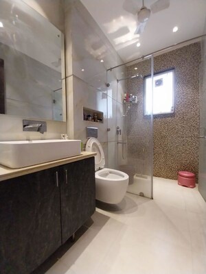 Bathroom in 4 BHK Builder Floor at Indrapuram – for Rent