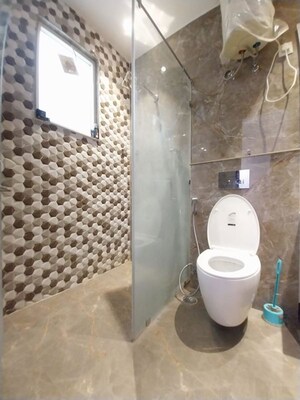 Bathroom in 4 BHK Builder Floor at Indrapuram – for Rent