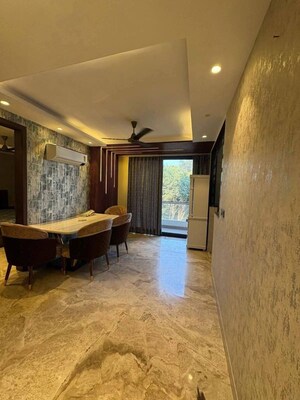 Living Room in 3 BHK Apartment at Saket – for Rent